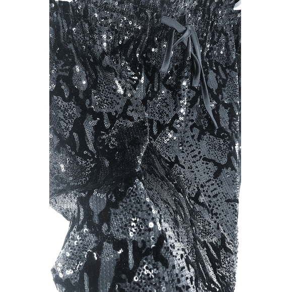 NEW Sequin Snake Velvet Skirt🖤Stretchy Waist|Above Knee - Picture 4 of 6